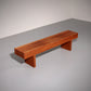 Italian Teak Bench from the 1970s – 180 cm Mid-Century Elegance
