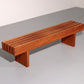 Italian Teak Bench from the 1970s – 180 cm Mid-Century Elegance