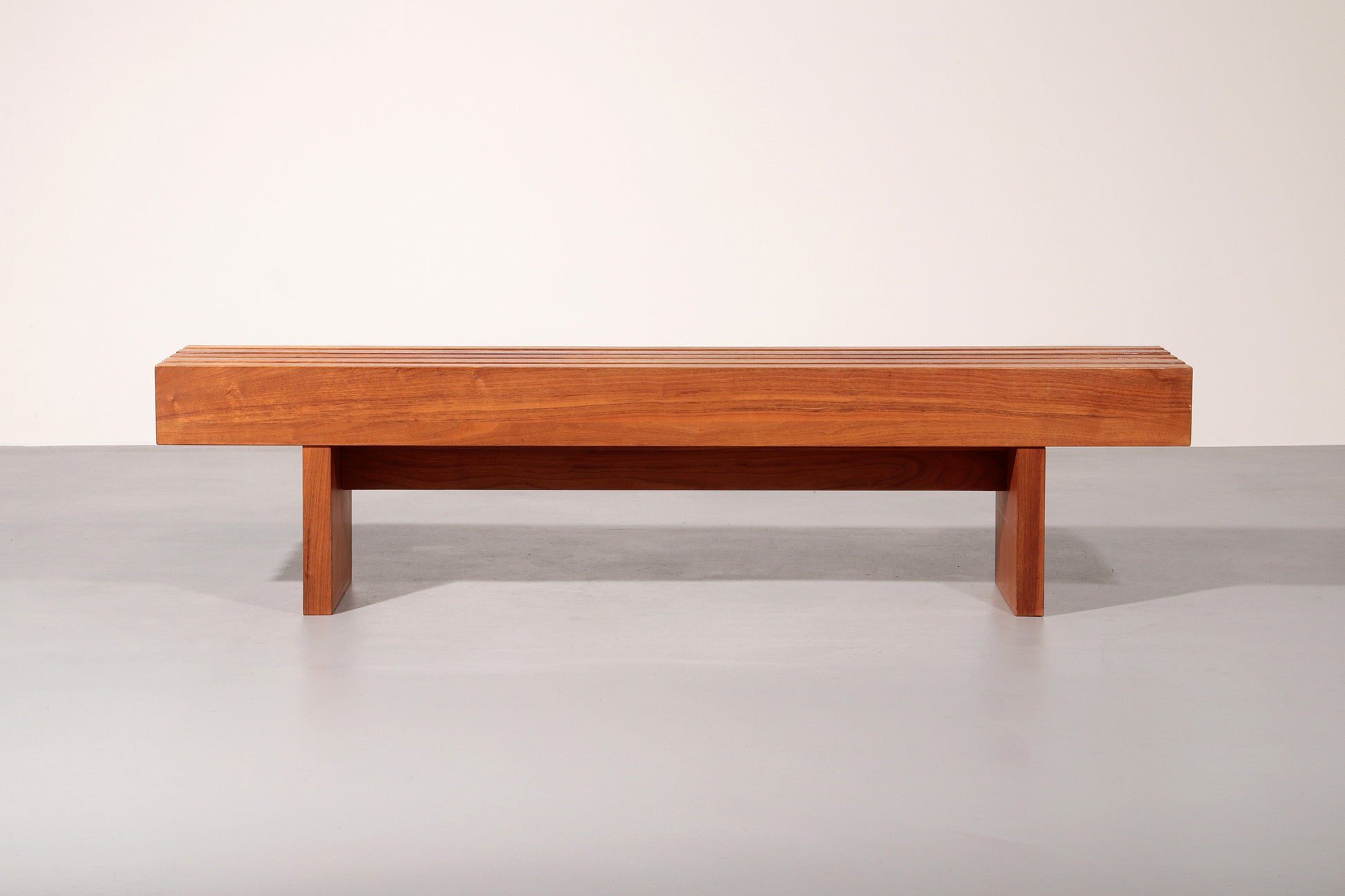 Italian Teak Bench from the 1970s – 180 cm Mid-Century Elegance