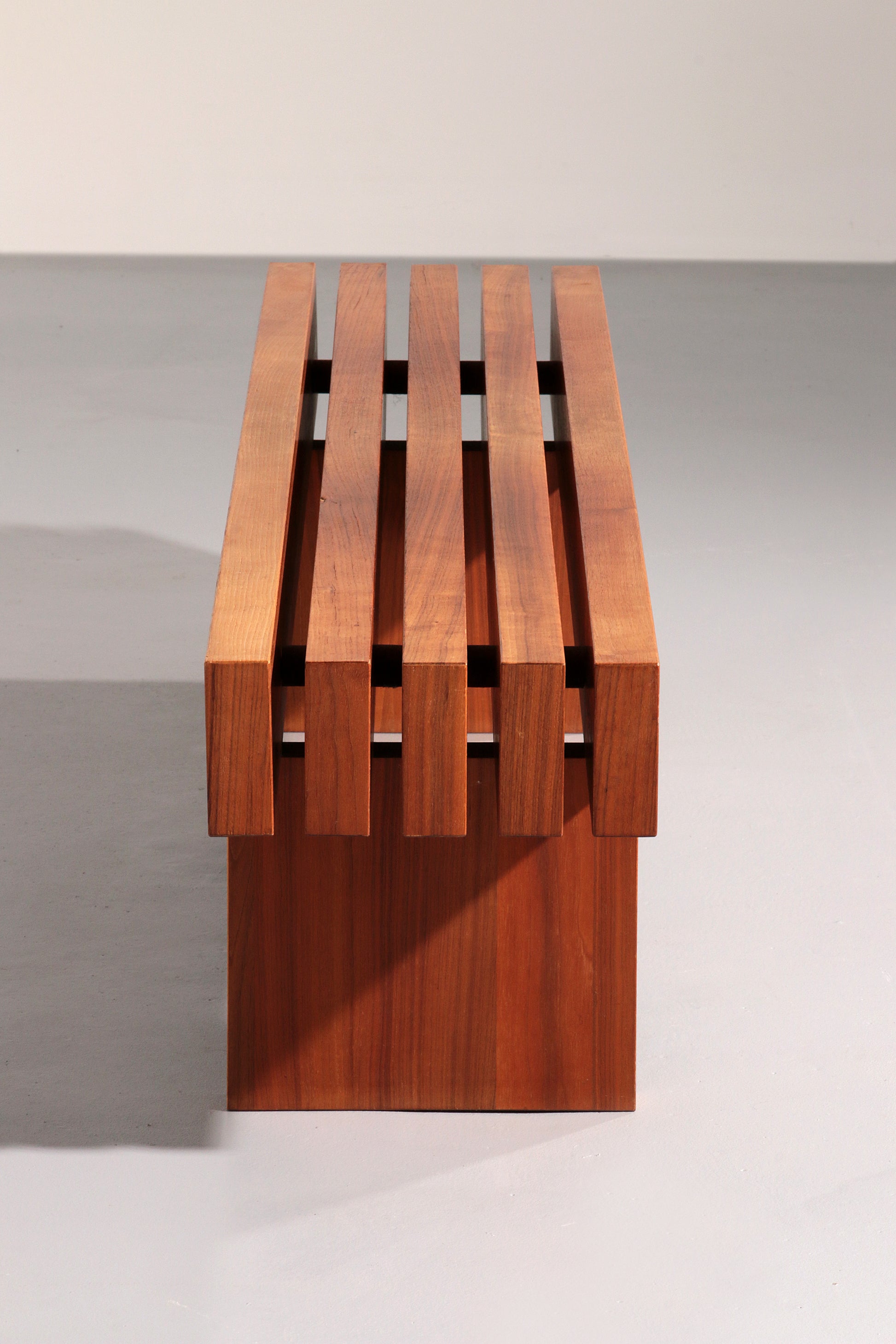 Italian Teak Bench from the 1970s – 180 cm Mid-Century Elegance