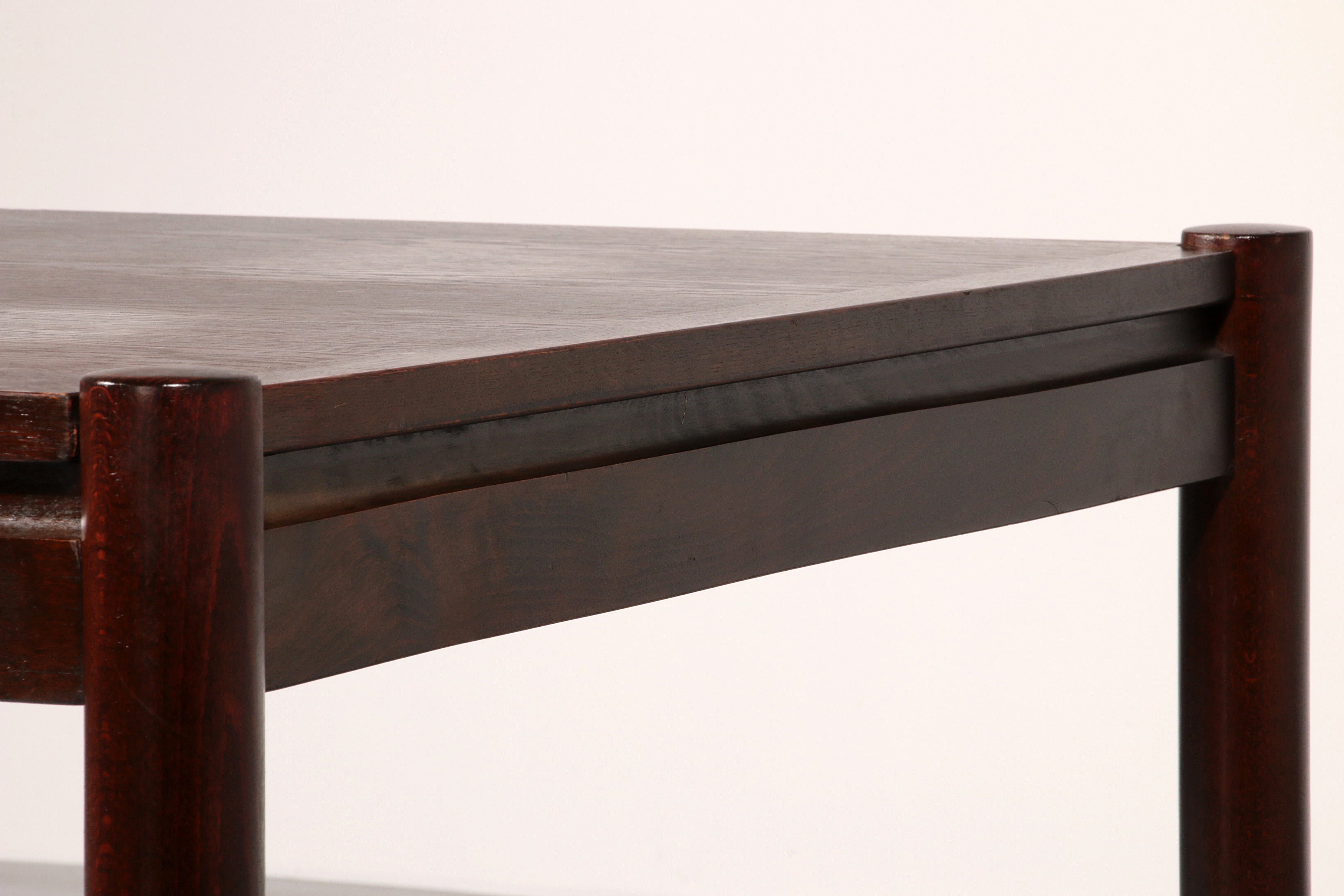 Dining Set inspired by Vico Magistretti, featuring six elegantly re-caned chairs and table.