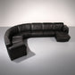 De Sede Modular 7-Piece Mid-Century Leather Sofa in Black – Swiss Icon