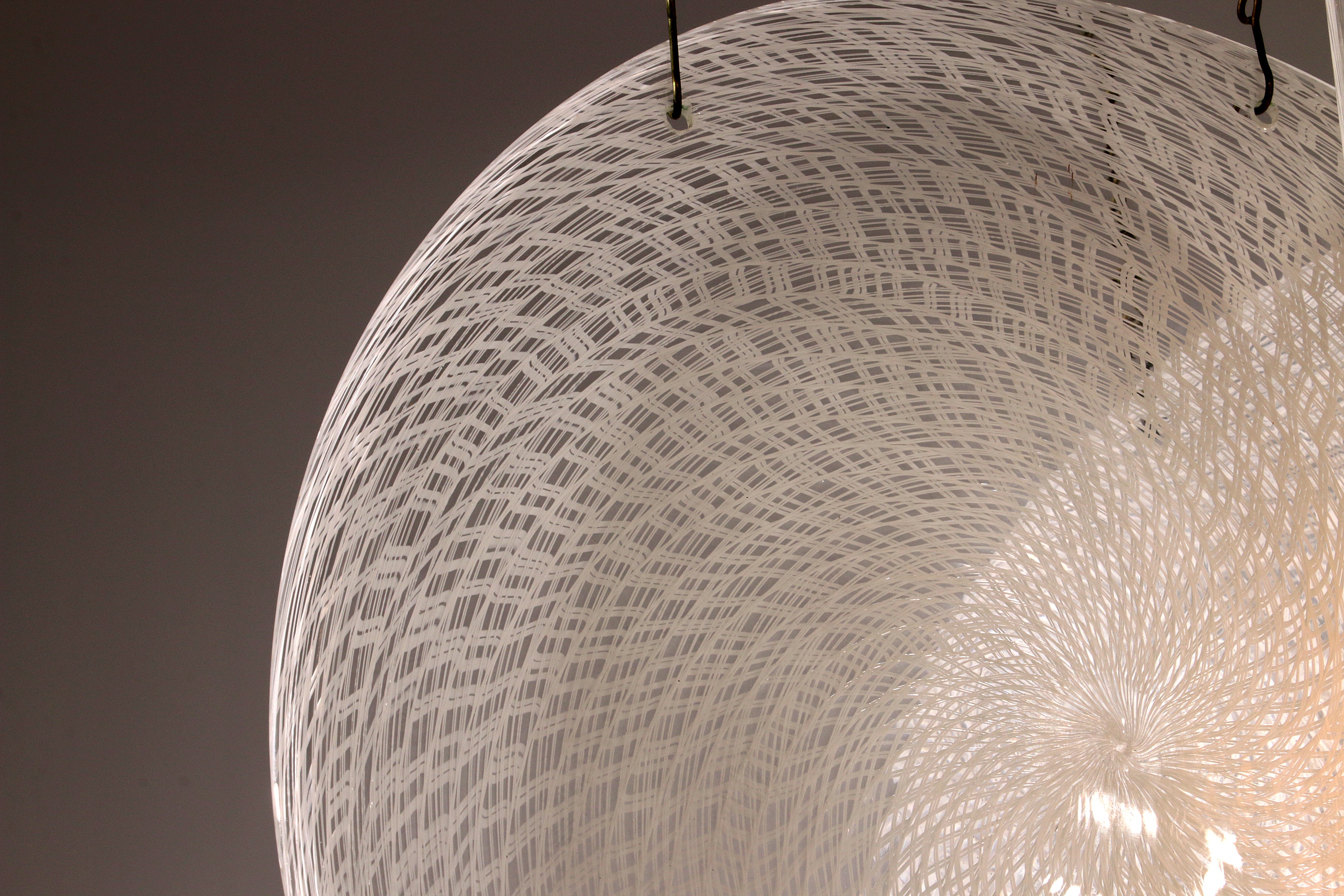 1960s Carlo Nason Glass & Steel Chandelier – Iconic Italian Mid-Century Design