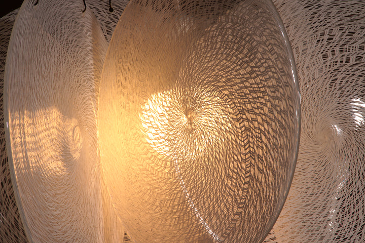 1960s Carlo Nason Glass & Steel Chandelier – Iconic Italian Mid-Century Design