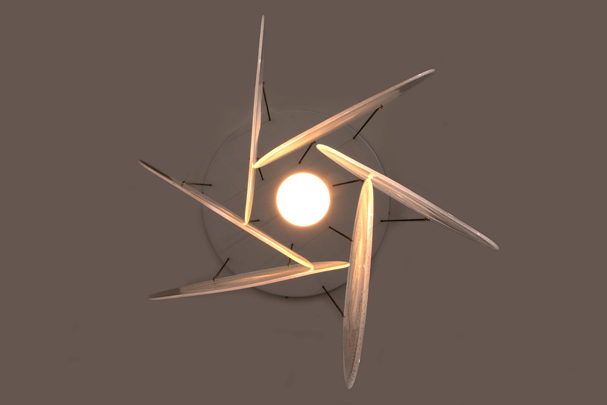 1960s Carlo Nason Glass & Steel Chandelier – Iconic Italian Mid-Century Design