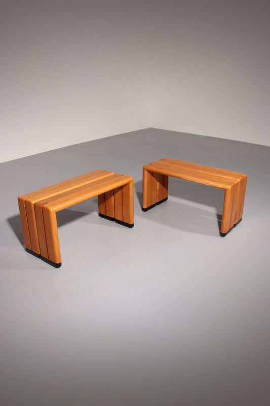 Italian Beechwood Benches from 1960 – Timeless Mid-Century Seating