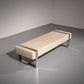 Leather Bench with Chrome Base from Germany 1980