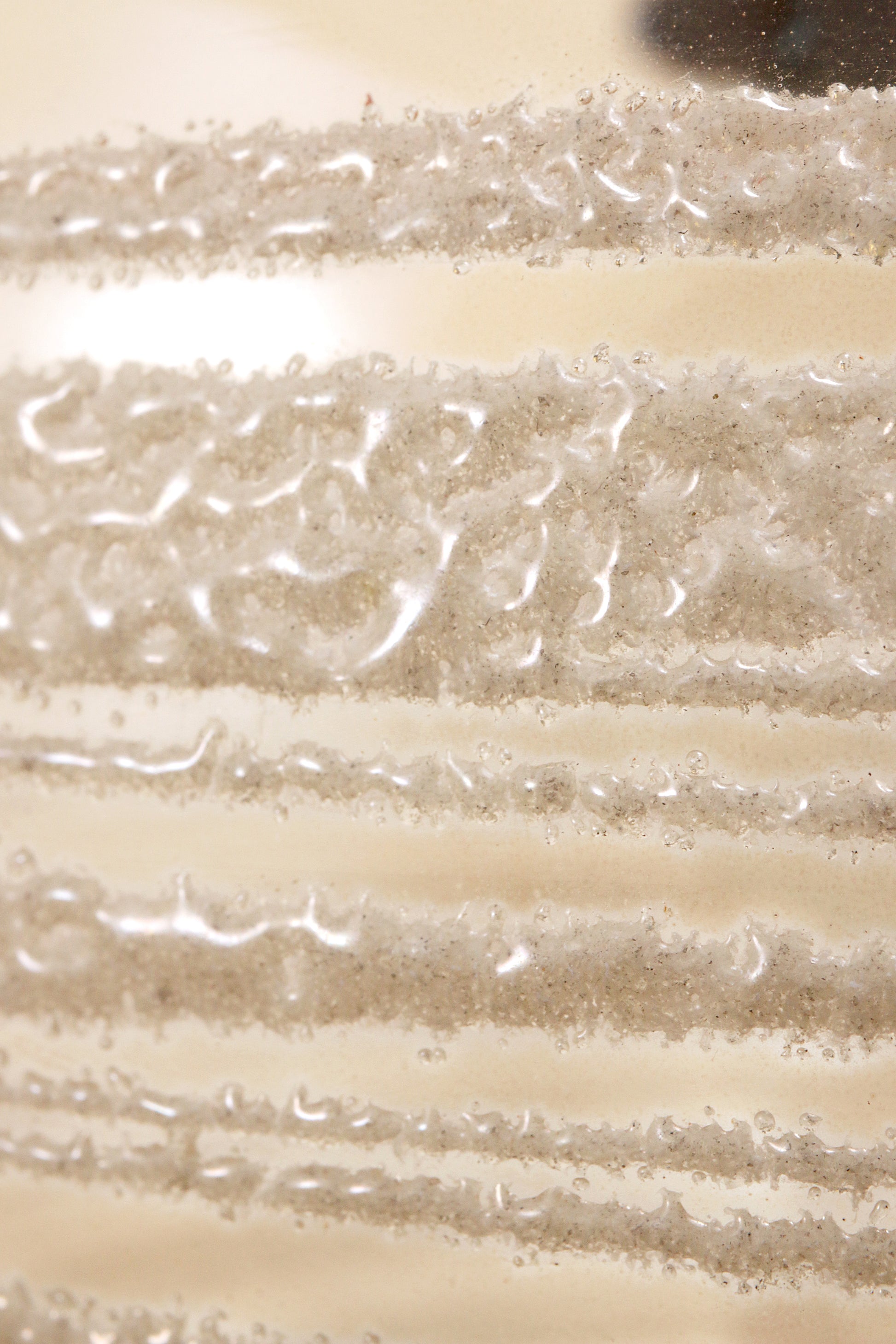 Glashütte Limburg Hanging Lamp  Amber Glass, 1960s