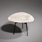 Elegant Marble and Brass Accent Table – Chic Small Coffee or Side Table