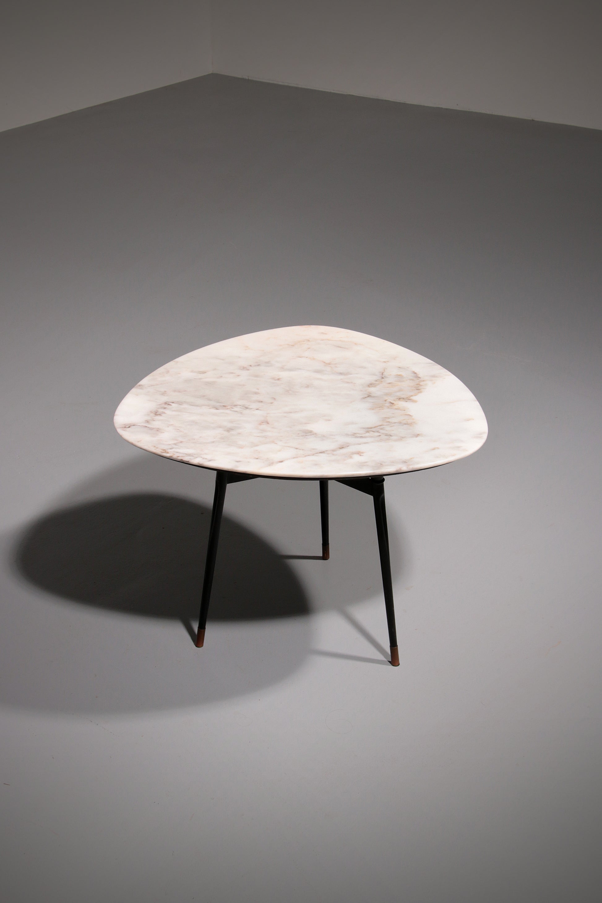 Elegant Marble and Brass Accent Table – Chic Small Coffee or Side Table