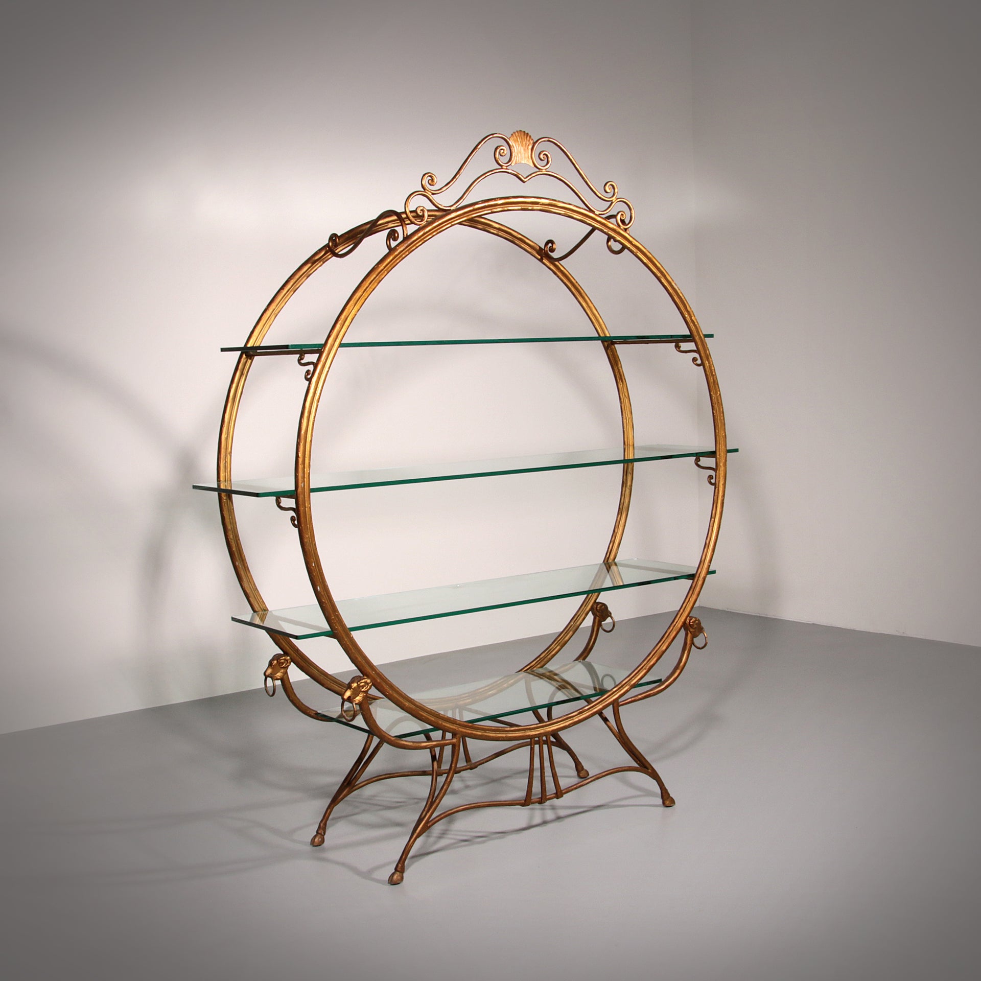 Hollywood Regency Wall Unit or roomdivider from Carlton Hotel Copehagen 1950