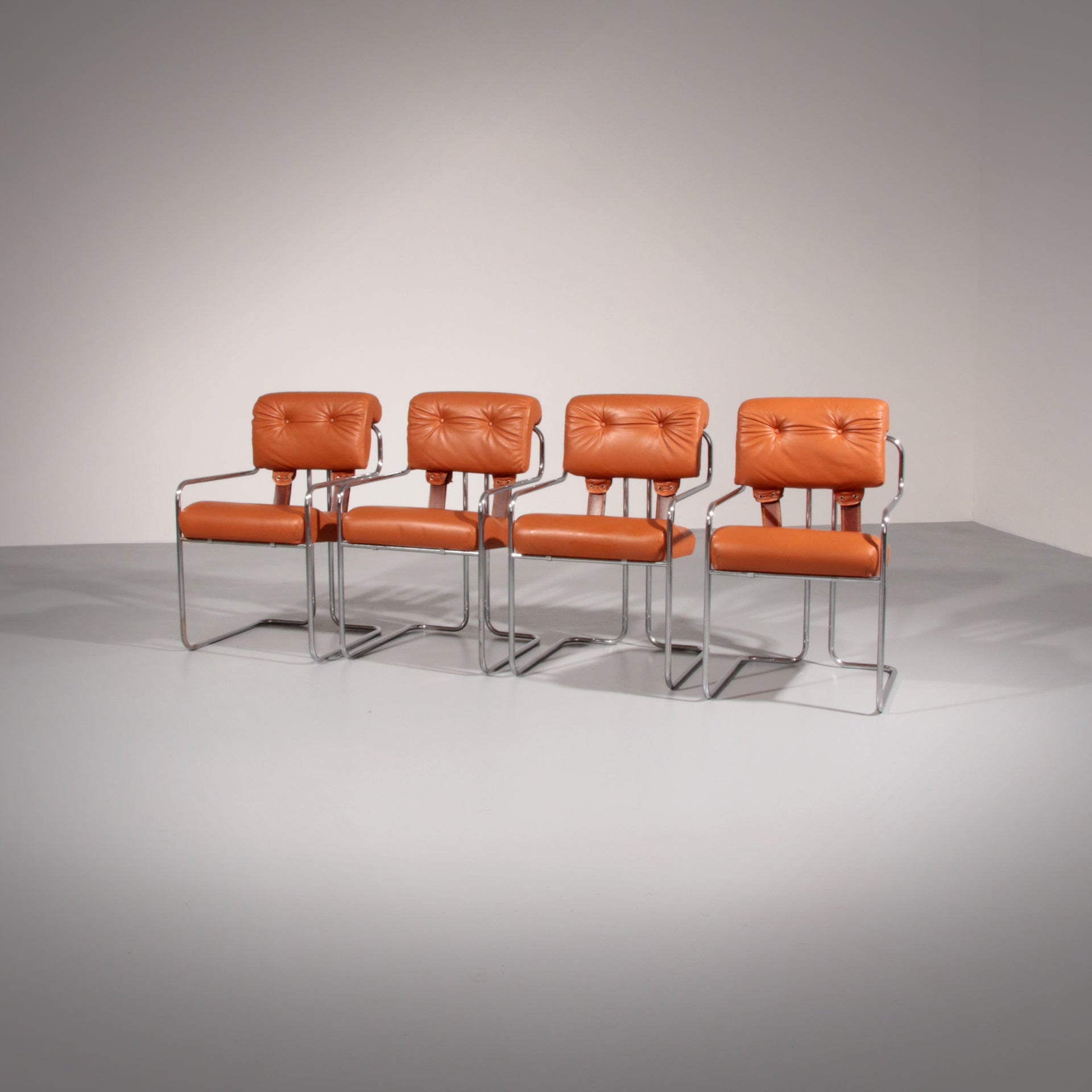 Italian Tucroma Chairs by Guido Faleschini for i4 Mariani, 1970