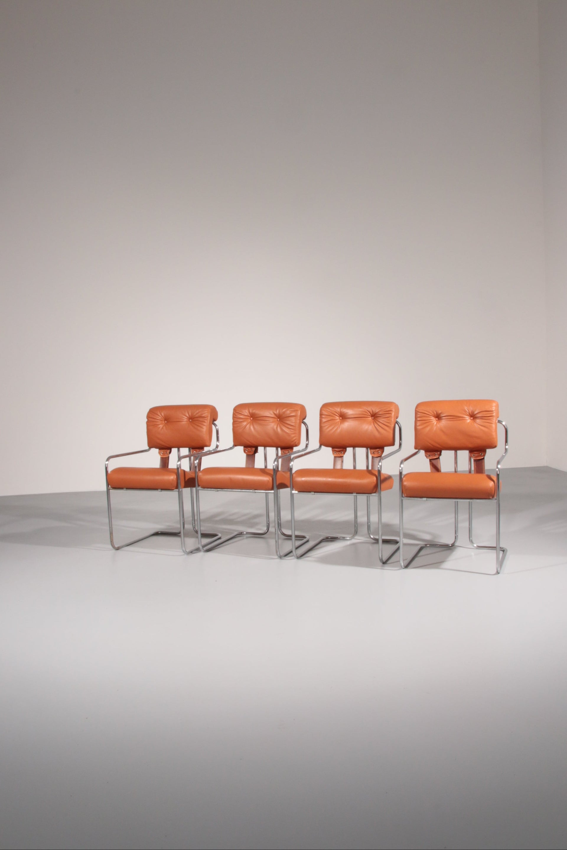 Italian Tucroma Chairs by Guido Faleschini for i4 Mariani, 1970