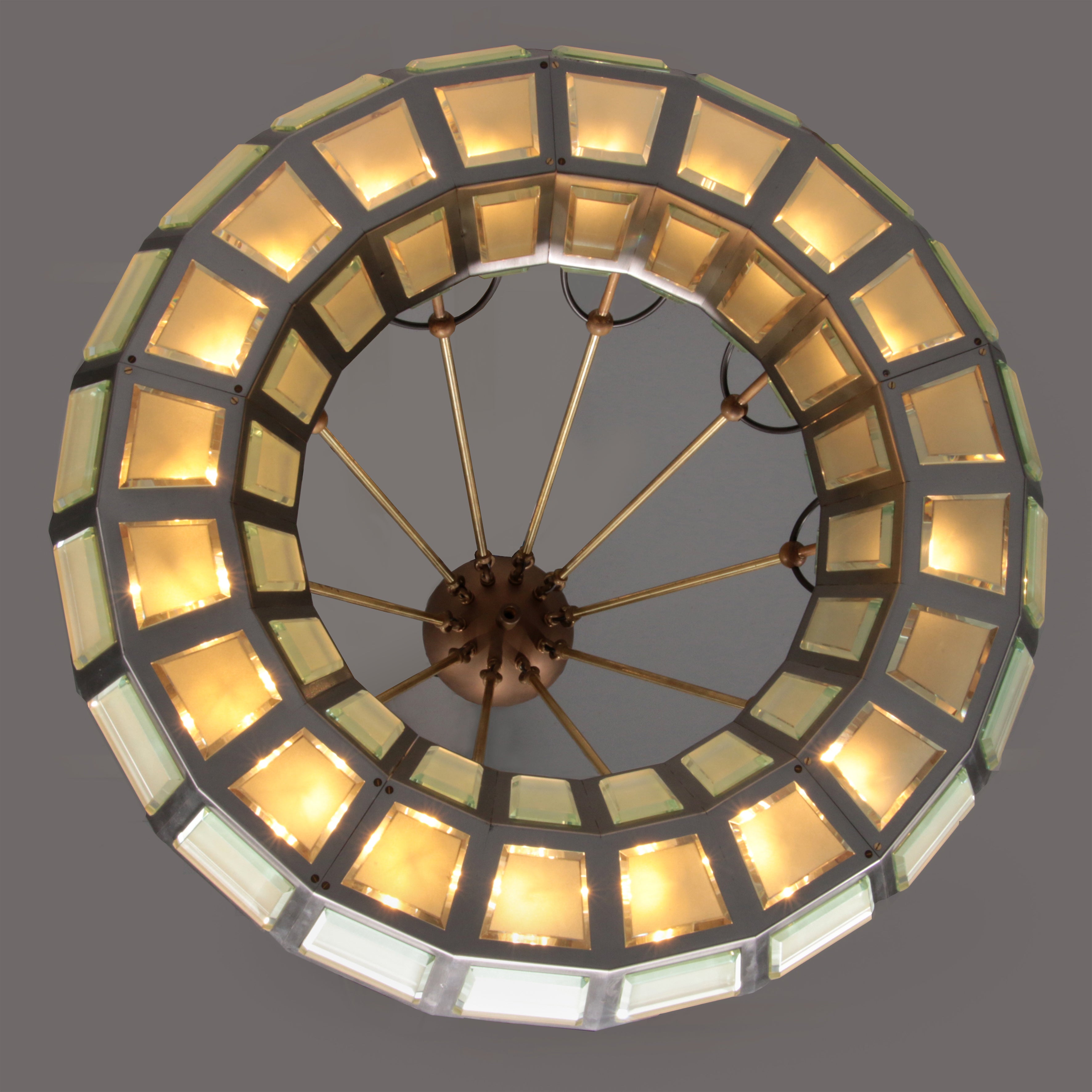Max Ingrand Chandelier for Fontana Arte Italy 1970