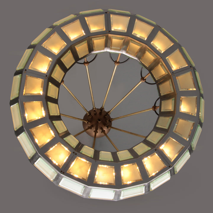 Max Ingrand Chandelier for Fontana Arte Italy 1970