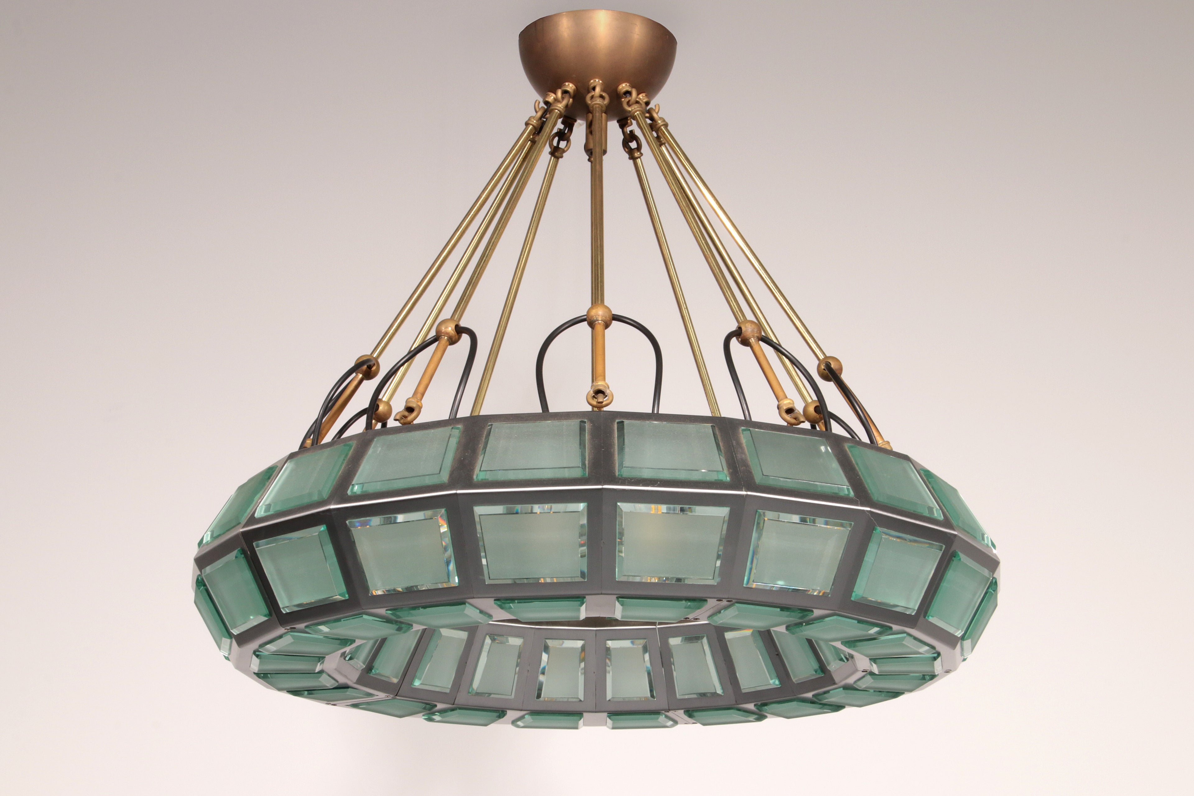 Max Ingrand Chandelier for Fontana Arte Italy 1970