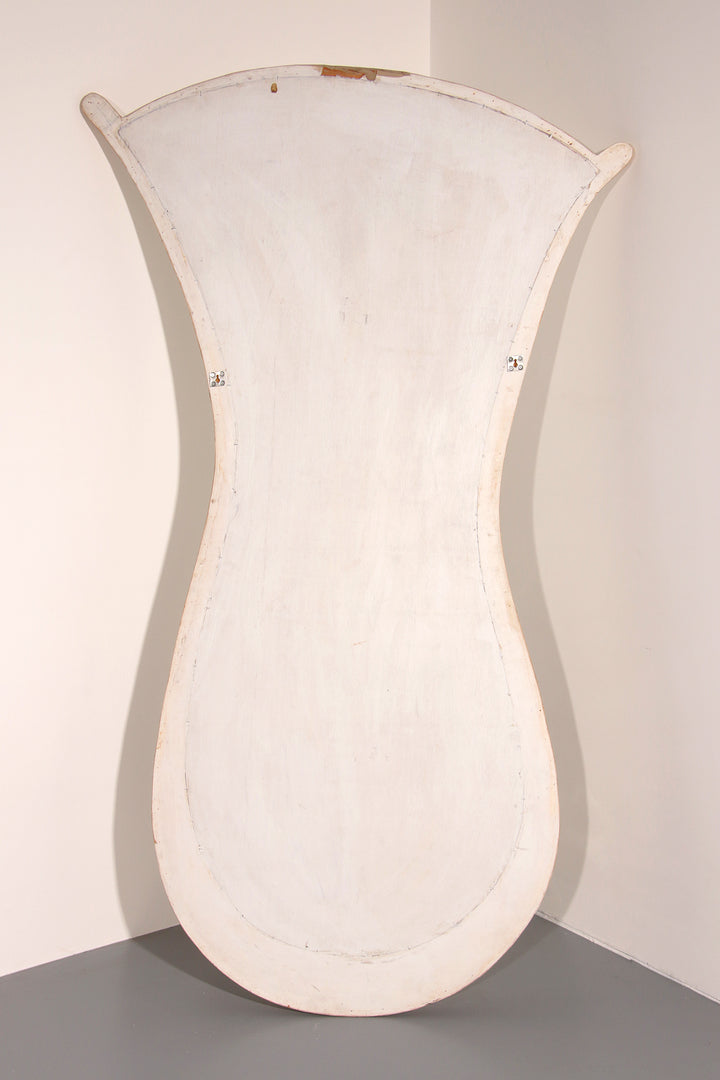 Very big Monumental Italian Travertine Mosaic Mirror, Circa 1960