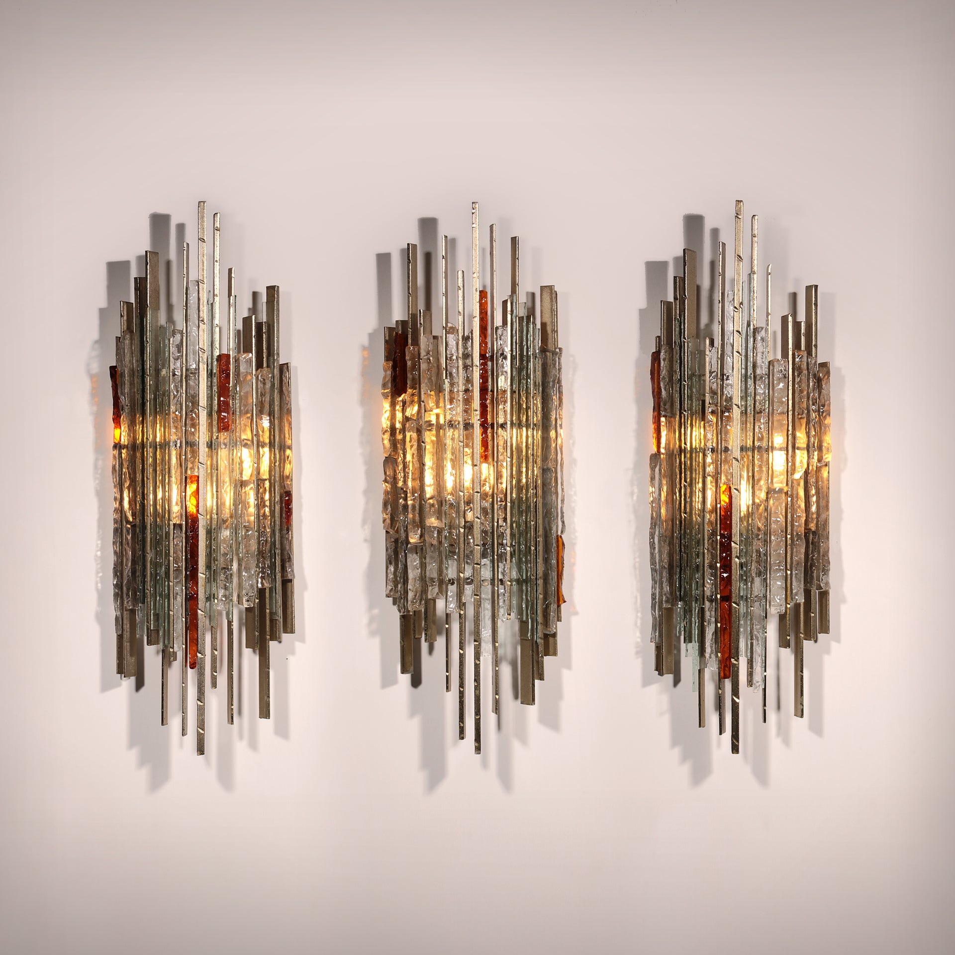 Italian Brutalist Sculptural Wall Lamp by Biancardi & Jordan for Poliarte, 1970s