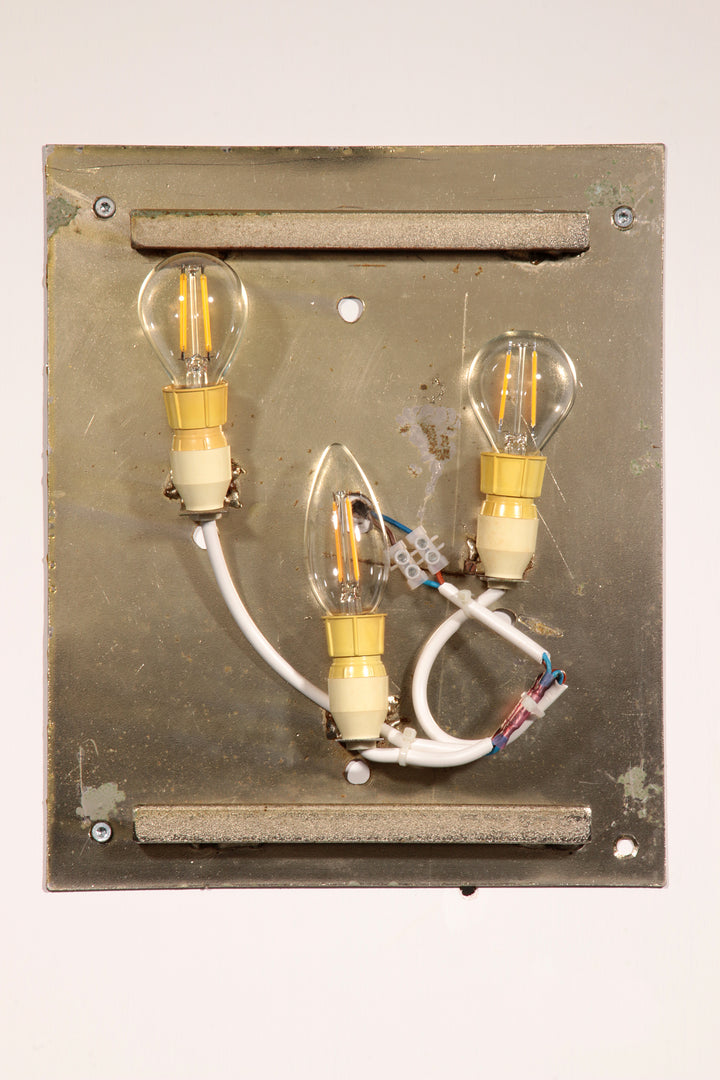 Italian Brutalist Sculptural Wall Lamp by Biancardi & Jordan for Poliarte, 1970s