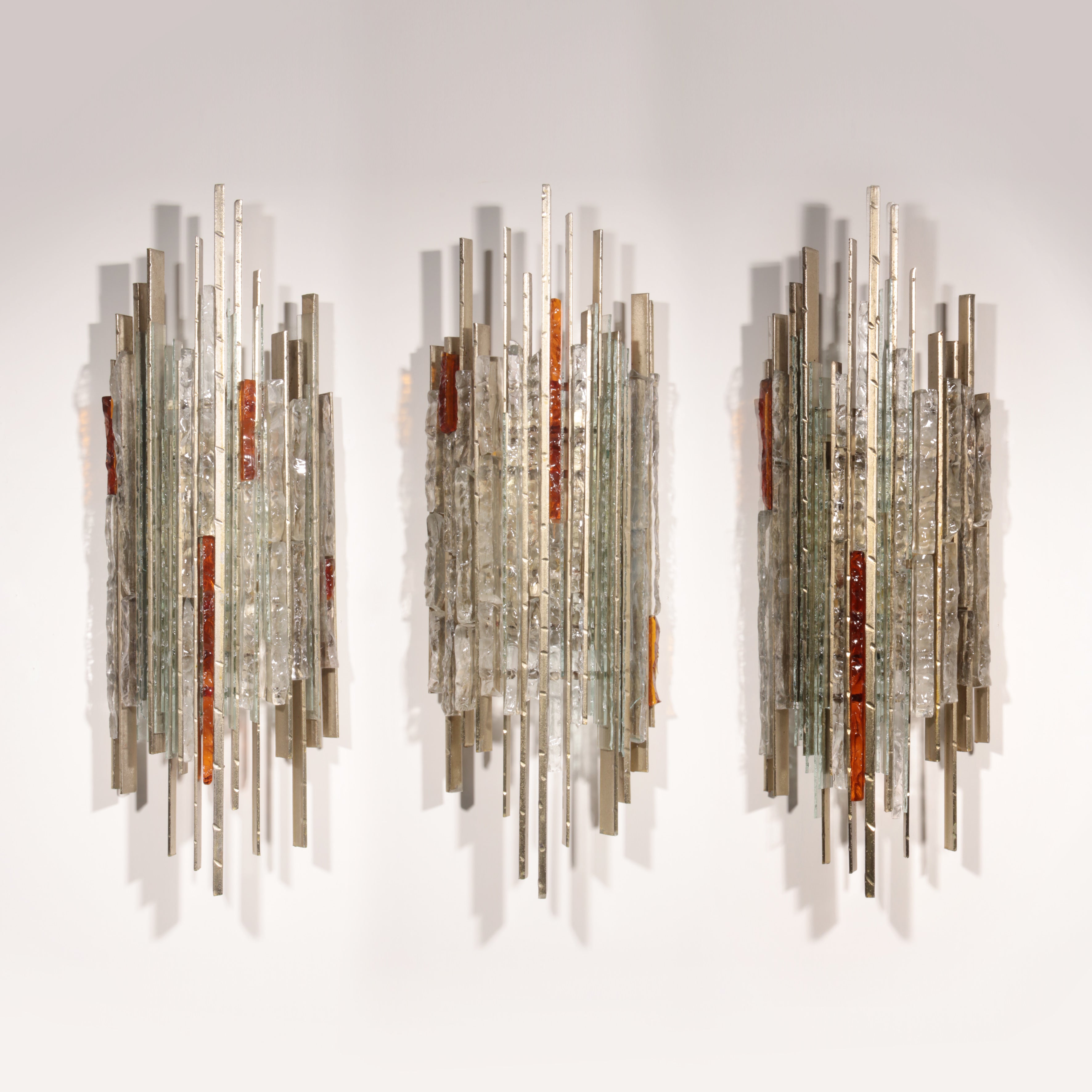 Italian Brutalist Sculptural Wall Lamp by Biancardi & Jordan for Poliarte, 1970s