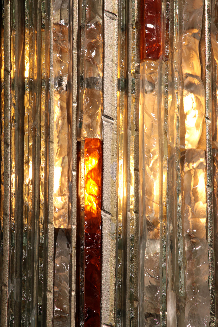 Italian Brutalist Sculptural Wall Lamp by Biancardi & Jordan for Poliarte, 1970s