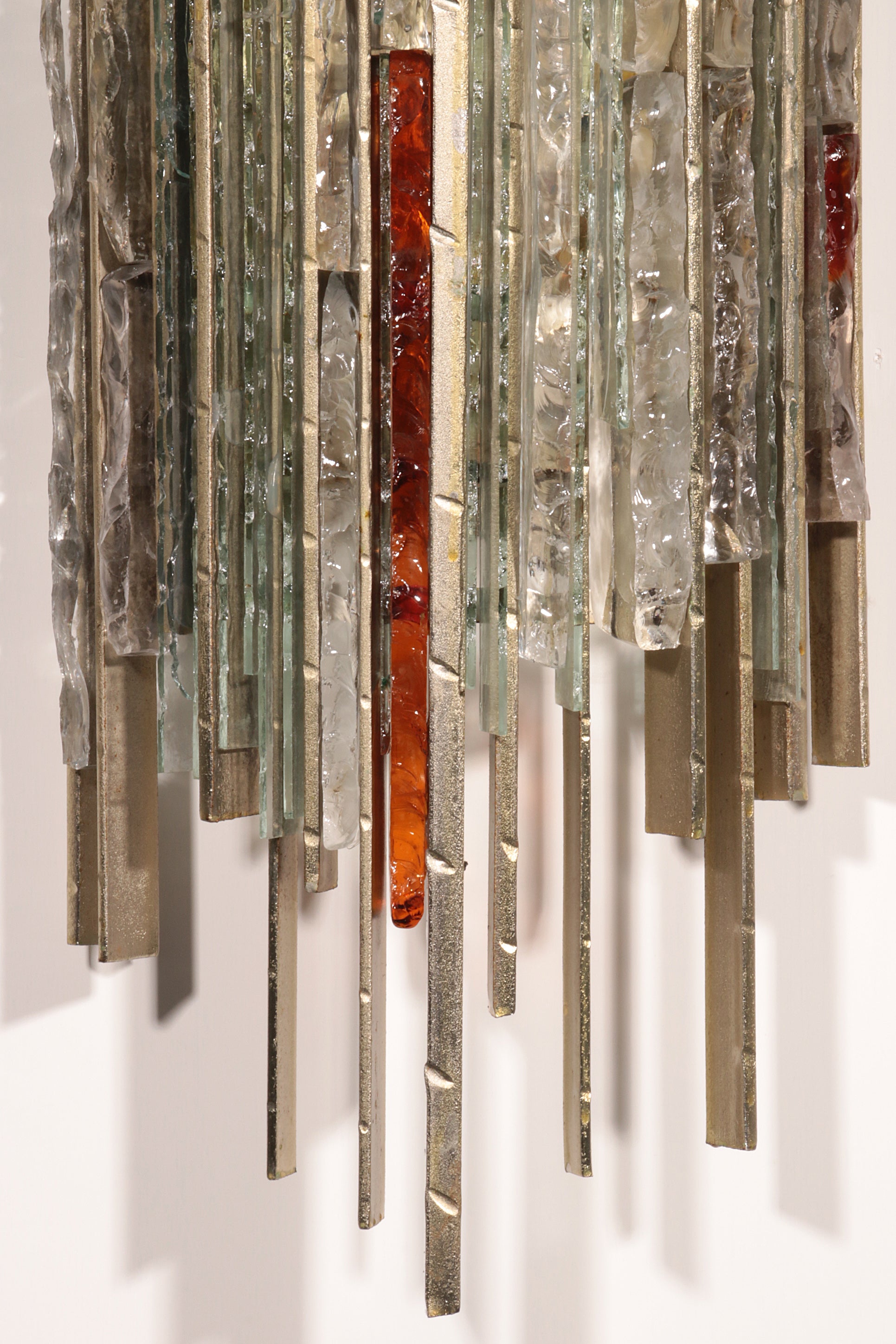 Italian Brutalist Sculptural Wall Lamp by Biancardi & Jordan for Poliarte, 1970s