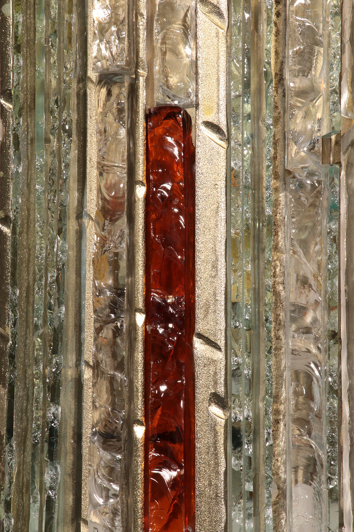 Italian Brutalist Sculptural Wall Lamp by Biancardi & Jordan for Poliarte, 1970s