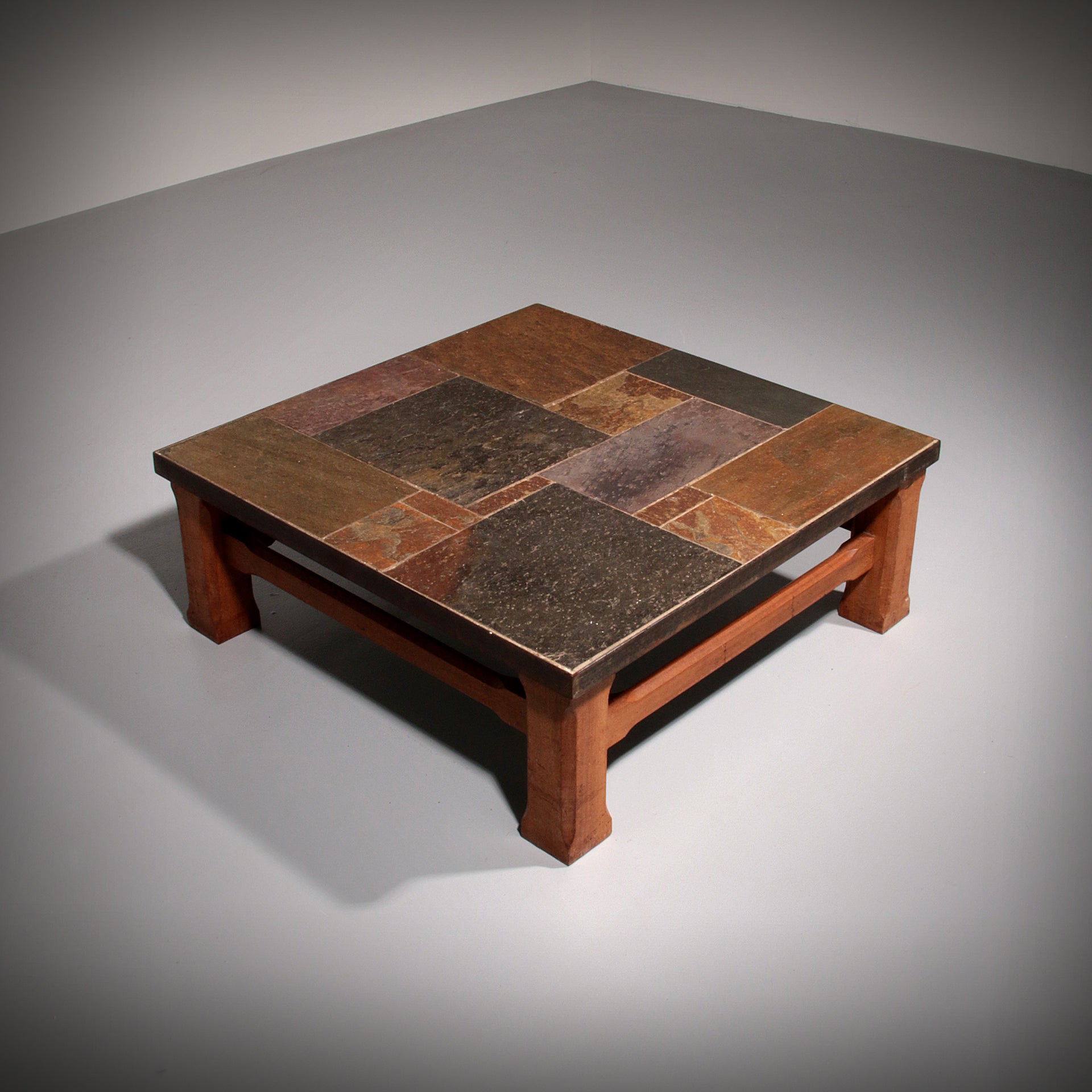 Authentic Norwegian Slate Coffee Table from the Mountains of Otta