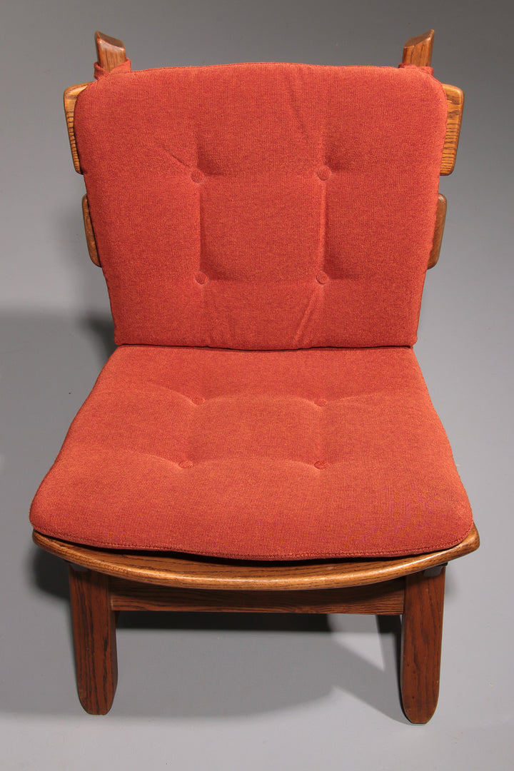 Dutch design stained solid oak chairs by Dittmann & Co for AWA 1960s