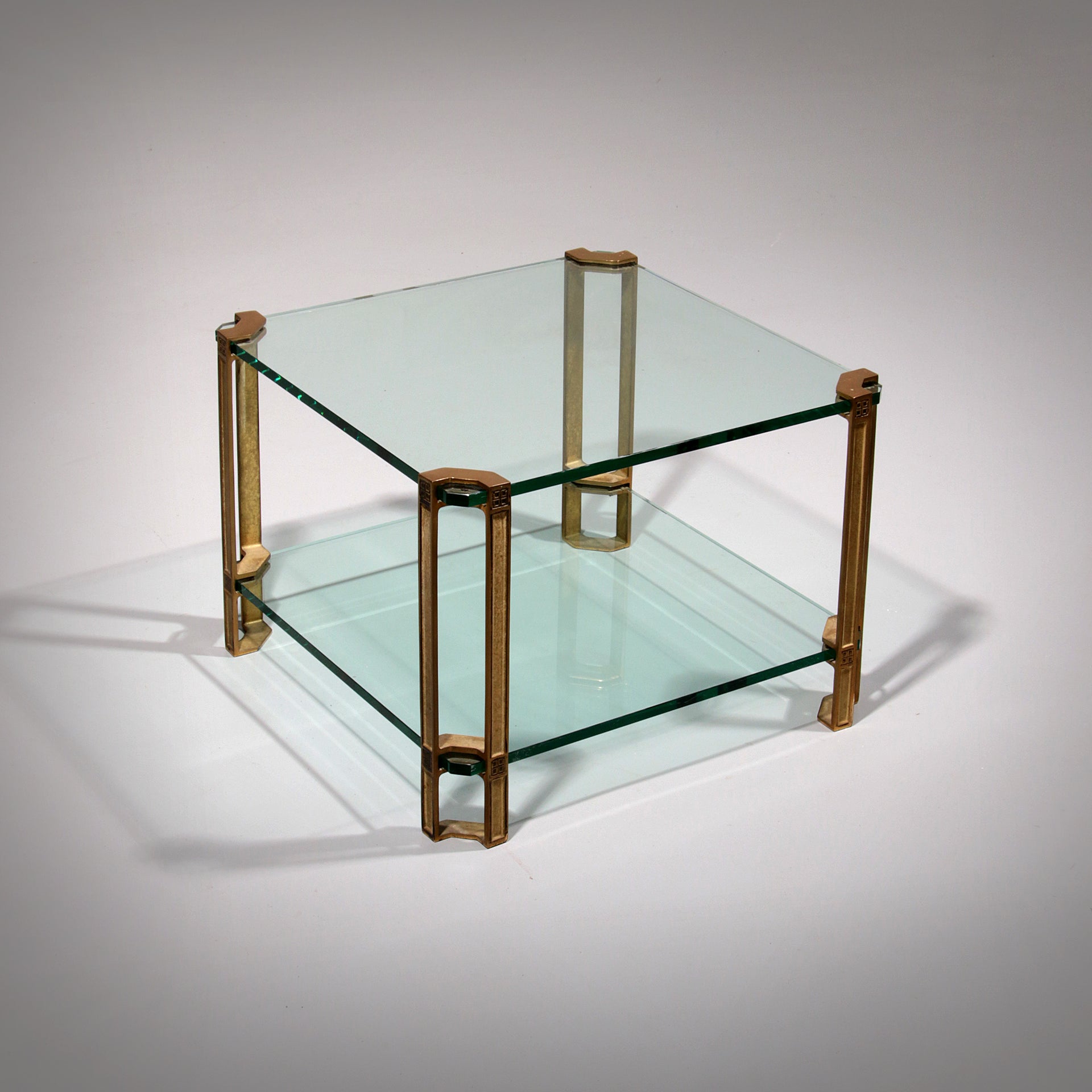 Peter Ghyczy T24 Coffee Table Double Glas 70s Design 60x60