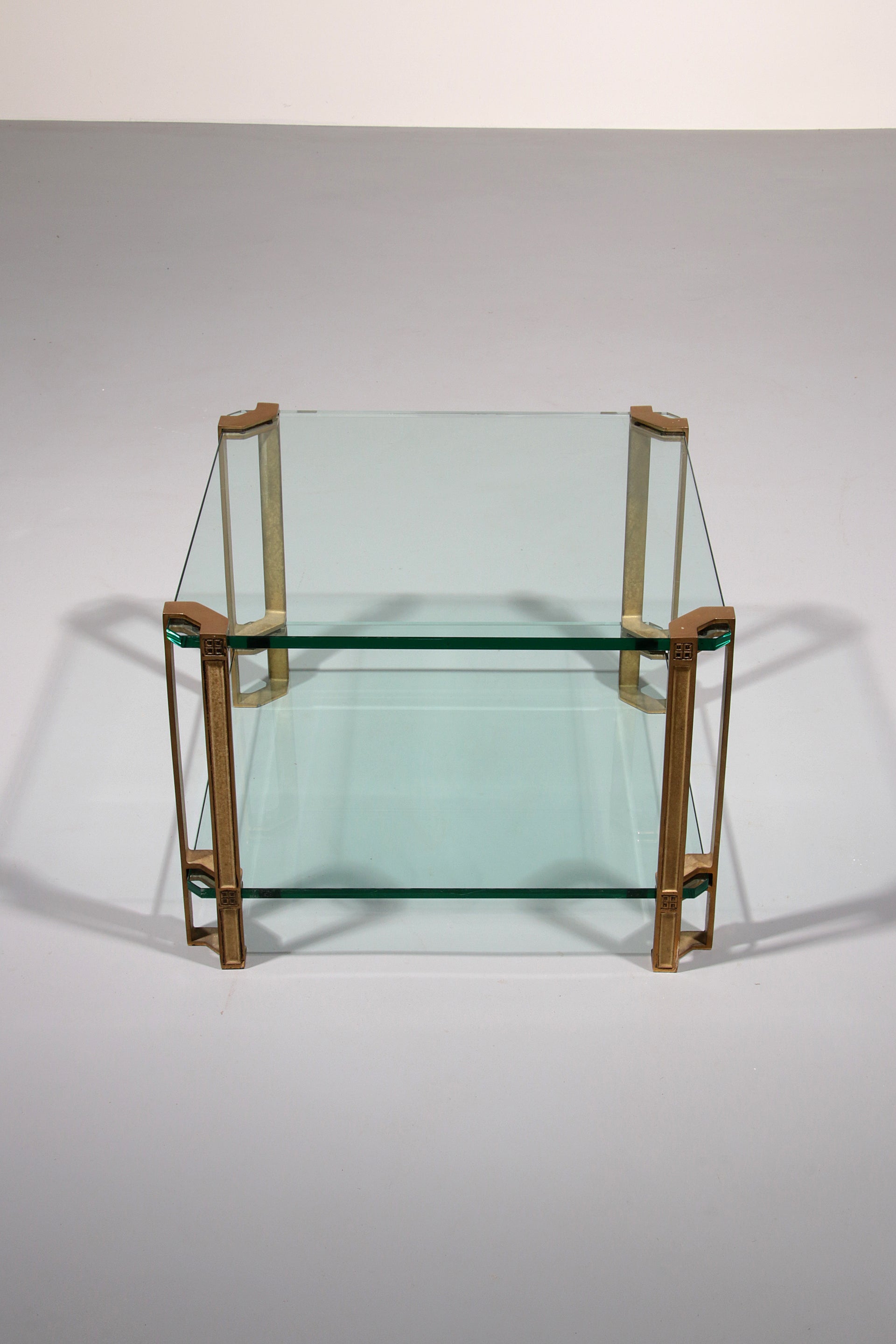 Peter Ghyczy T24 Coffee Table Double Glas 70s Design 60x60