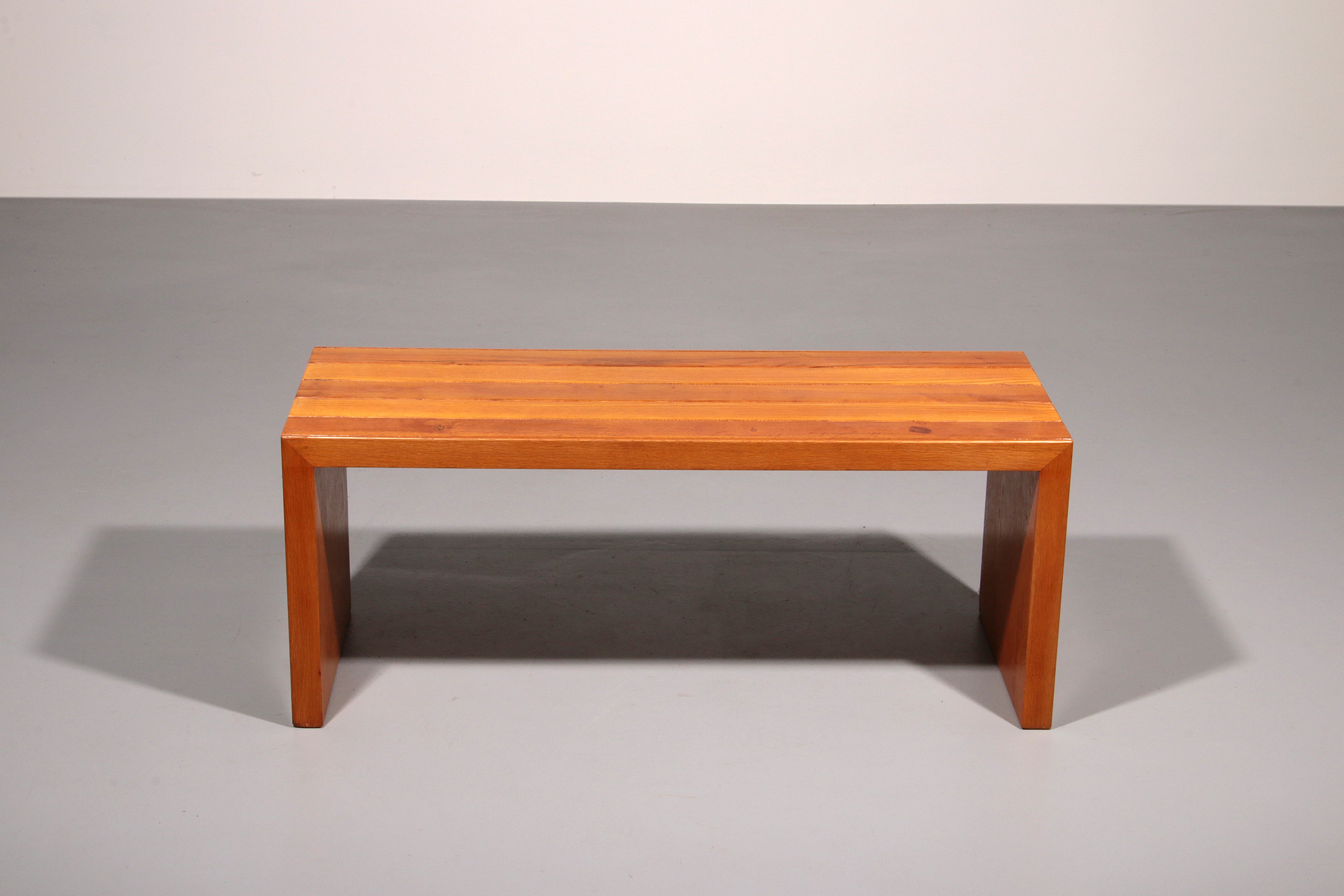 Elegant Italian Mid-Century Beechwood Bench (1960s)