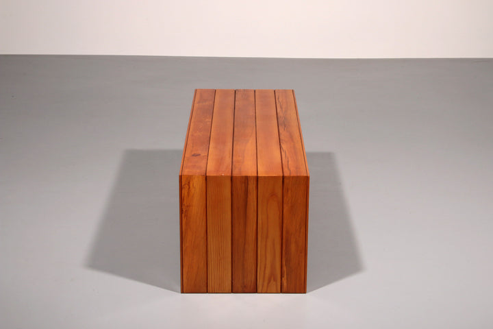 Elegant Italian Mid-Century Beechwood Bench (1960s)