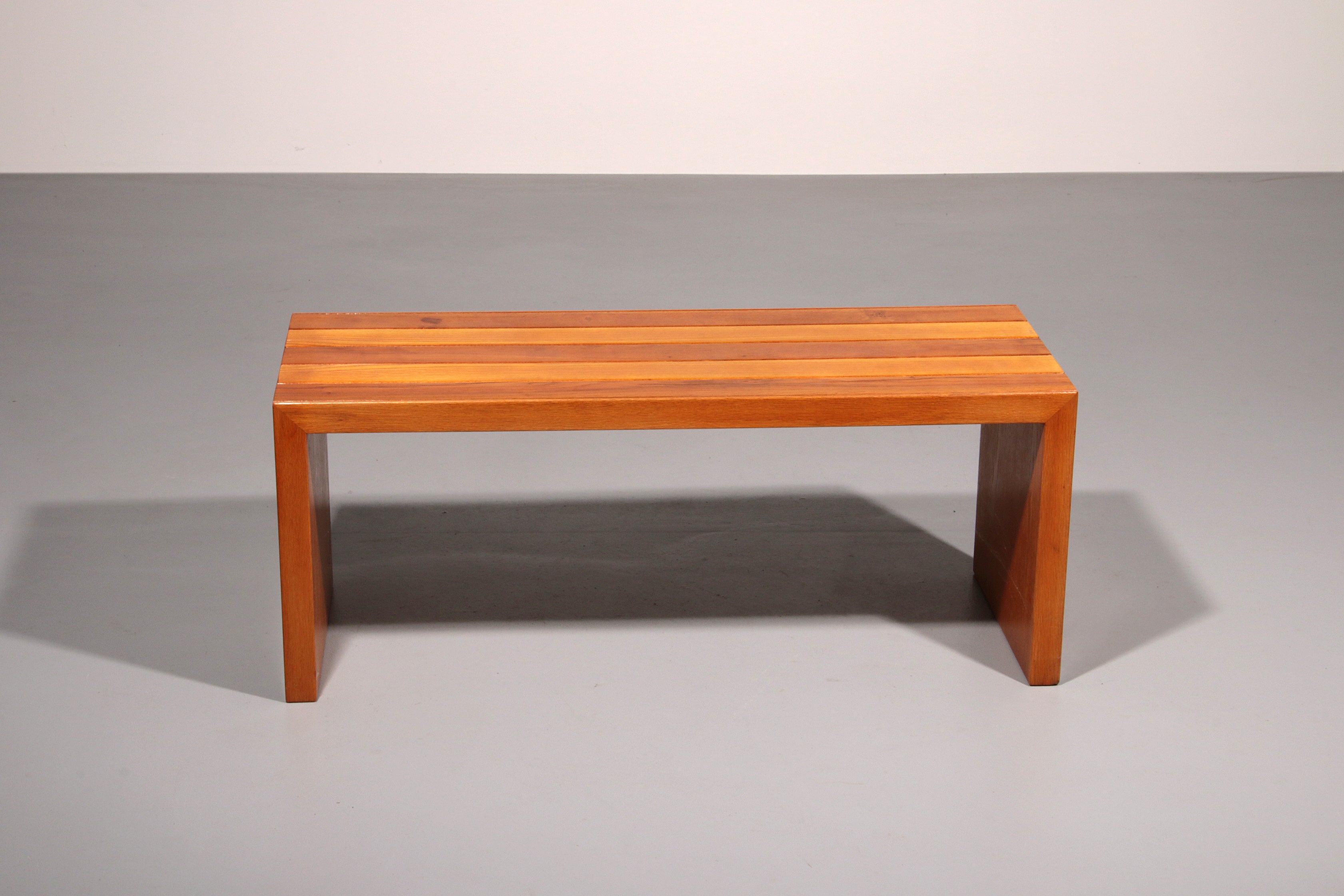 Elegant Italian Mid-Century Beechwood Bench (1960s)