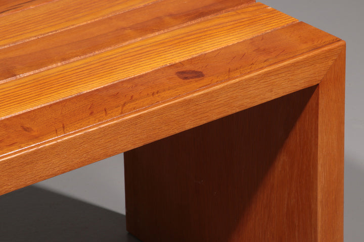 Elegant Italian Mid-Century Beechwood Bench (1960s)