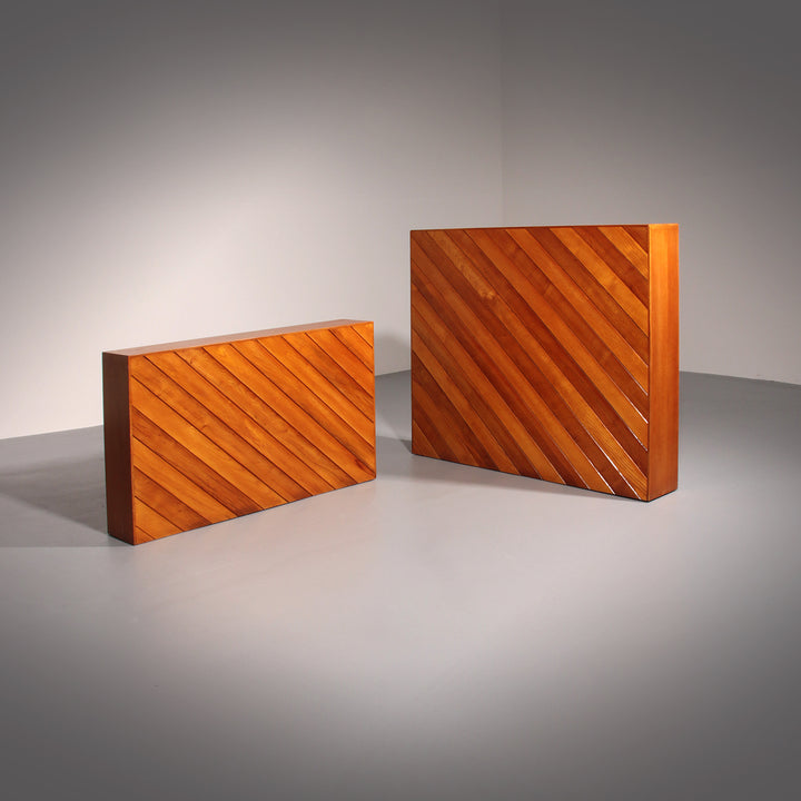 Vintage 1960s Beechwood Room Divider with Elegant Slatted Design