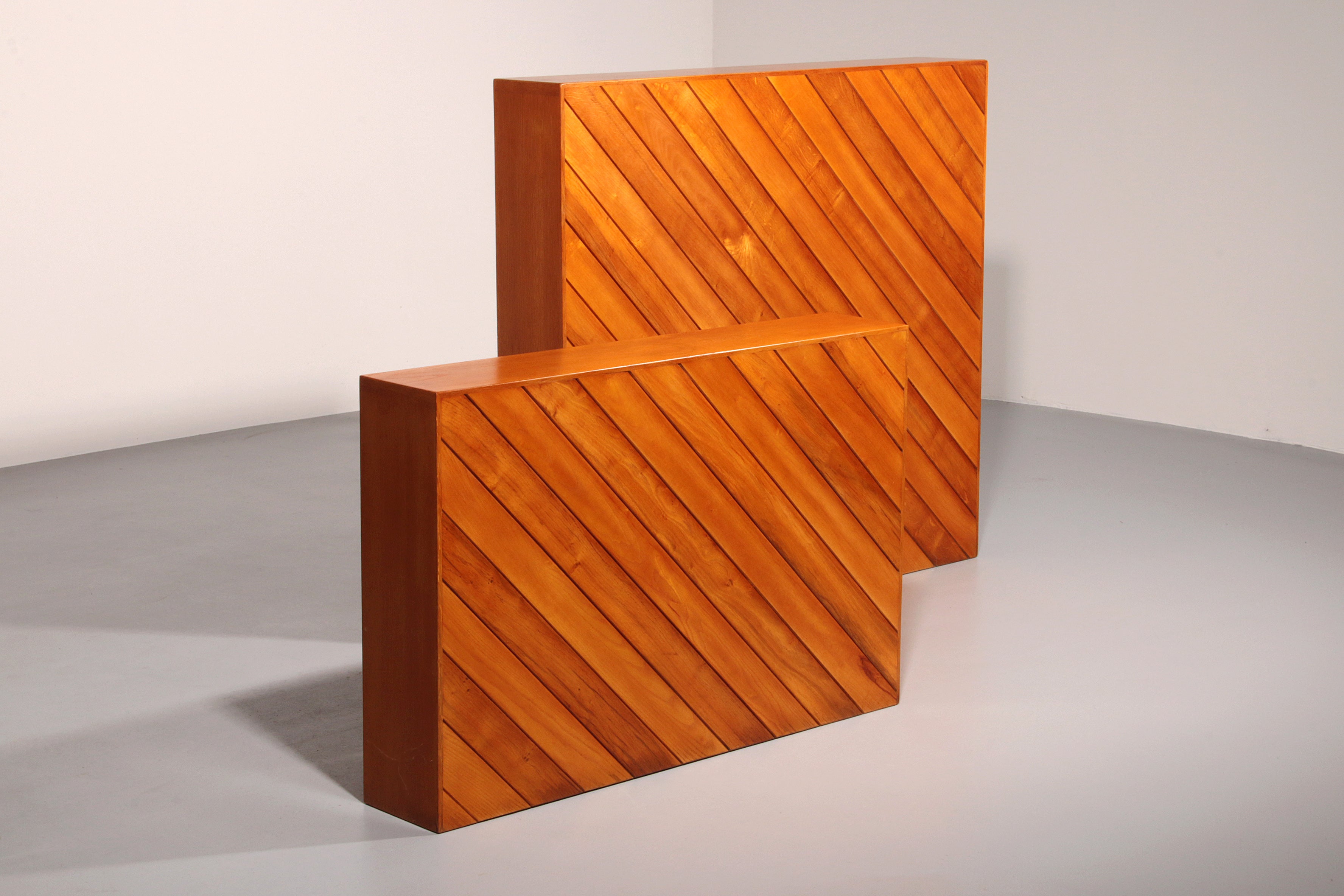  Beechwood Room Divider with Elegant Slatted Design