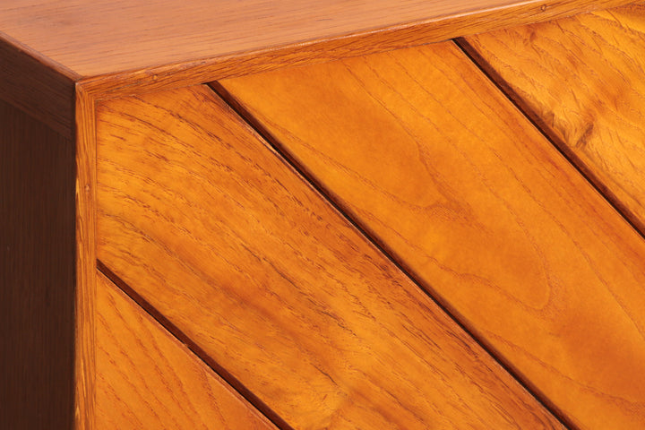  Beechwood Room Divider with Elegant Slatted Design