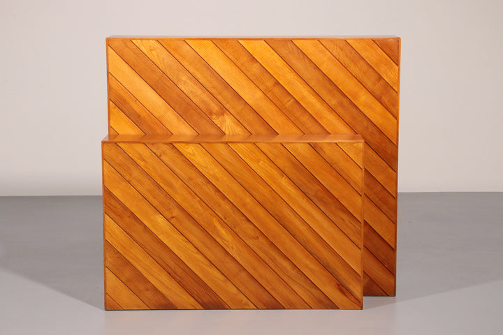  Beechwood Room Divider with Elegant Slatted Design