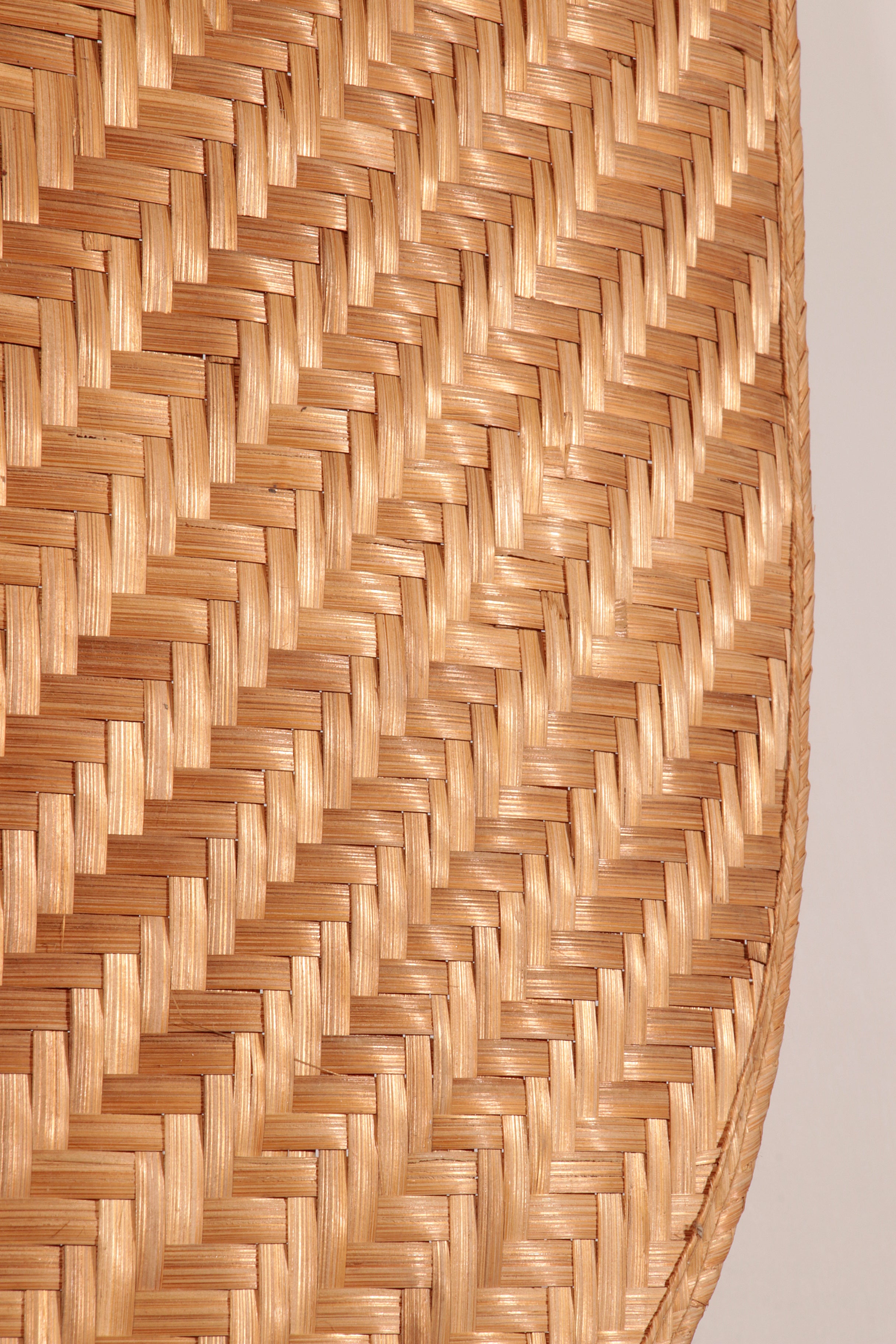 Italian Rattan Fan Sconces by Vivai del Sud,1970