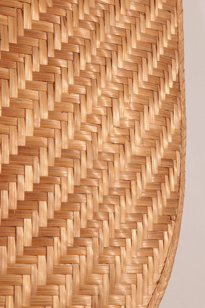 Italian Rattan Fan Sconces by Vivai del Sud,1970