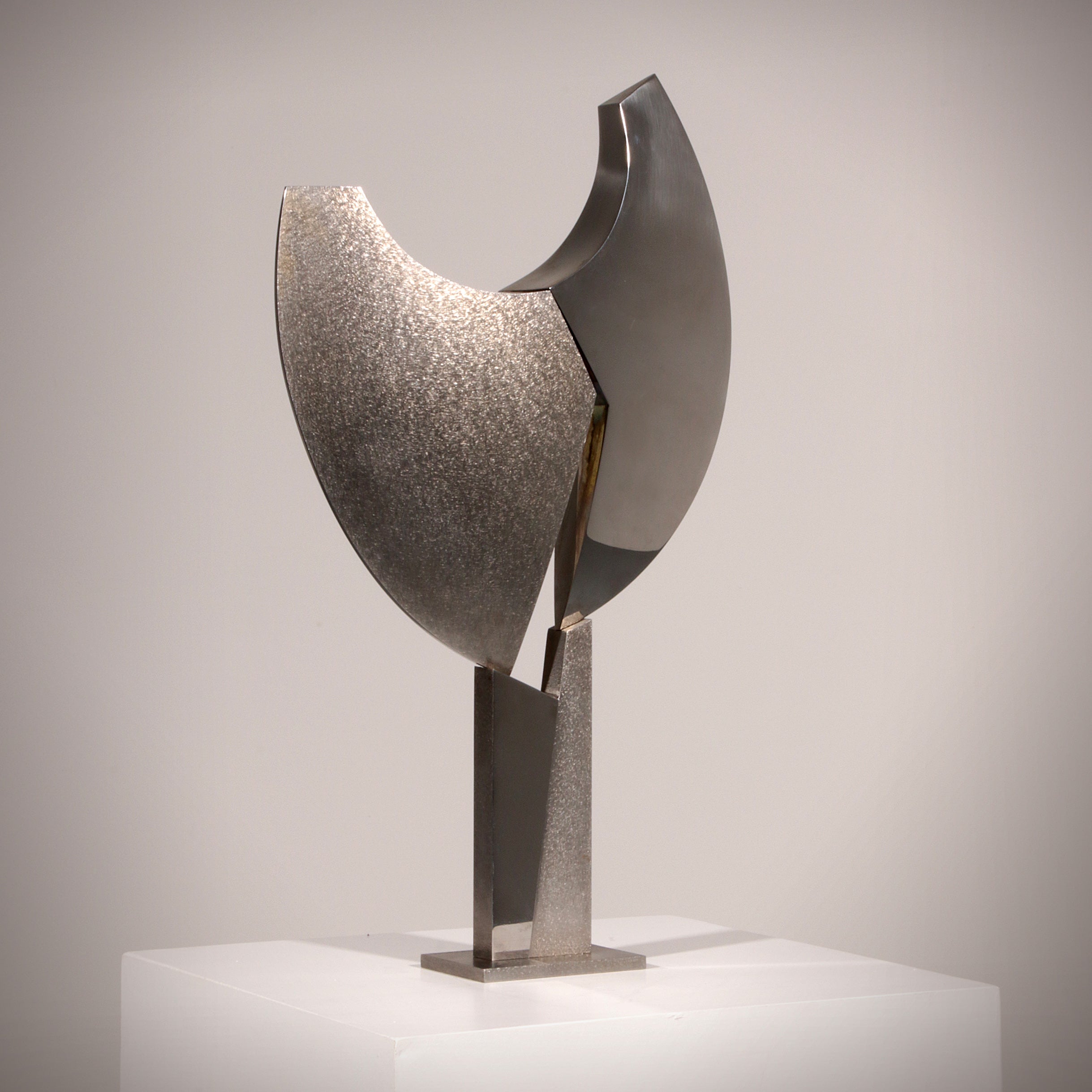 Børge Jørgensen Sculpture made of polished steel 1984 1/1