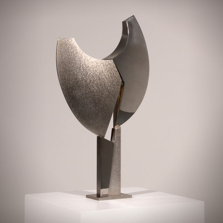 Børge Jørgensen Sculpture made of polished steel 1984 1/1