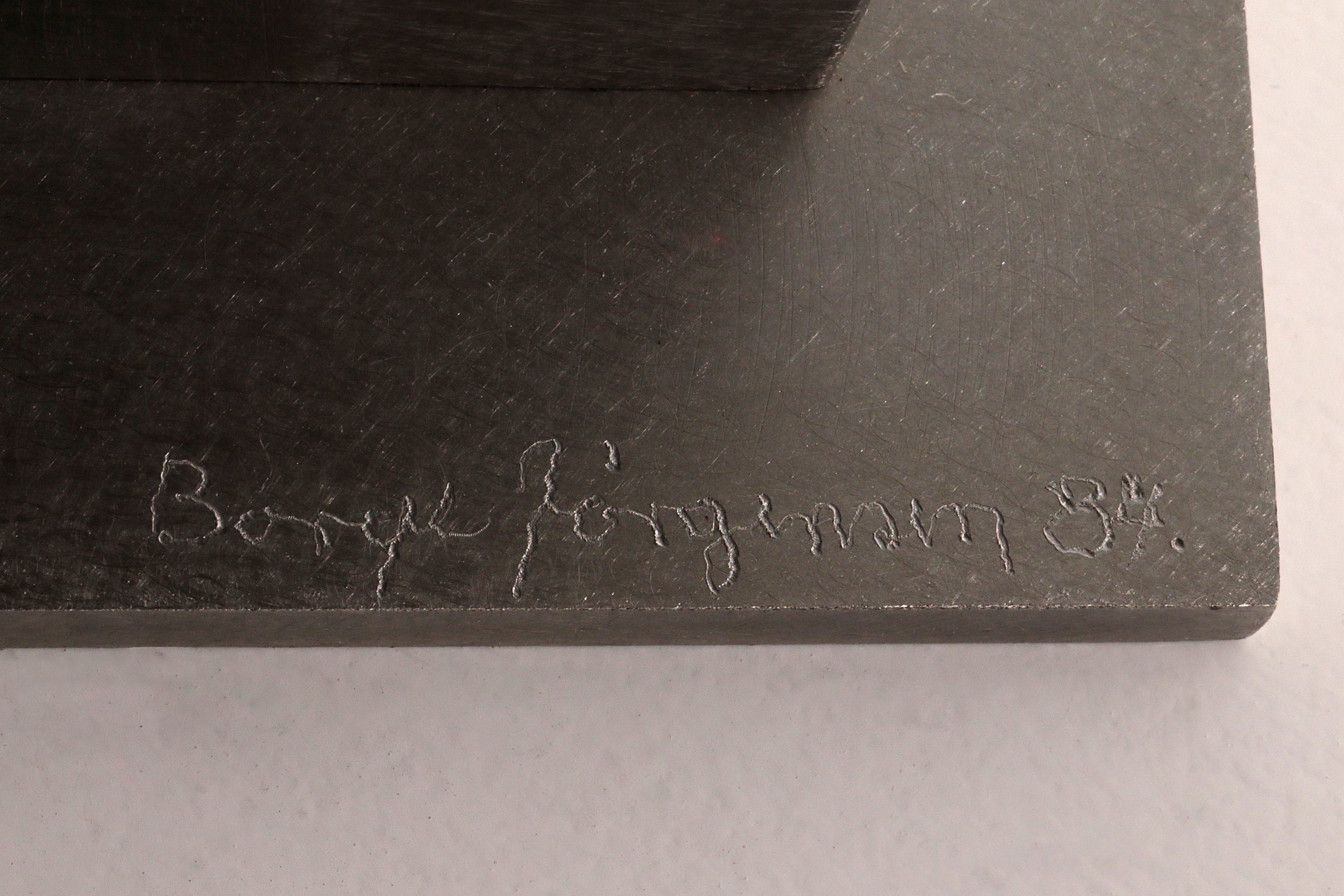 Børge Jørgensen Sculpture made of polished steel 1984 1/1
