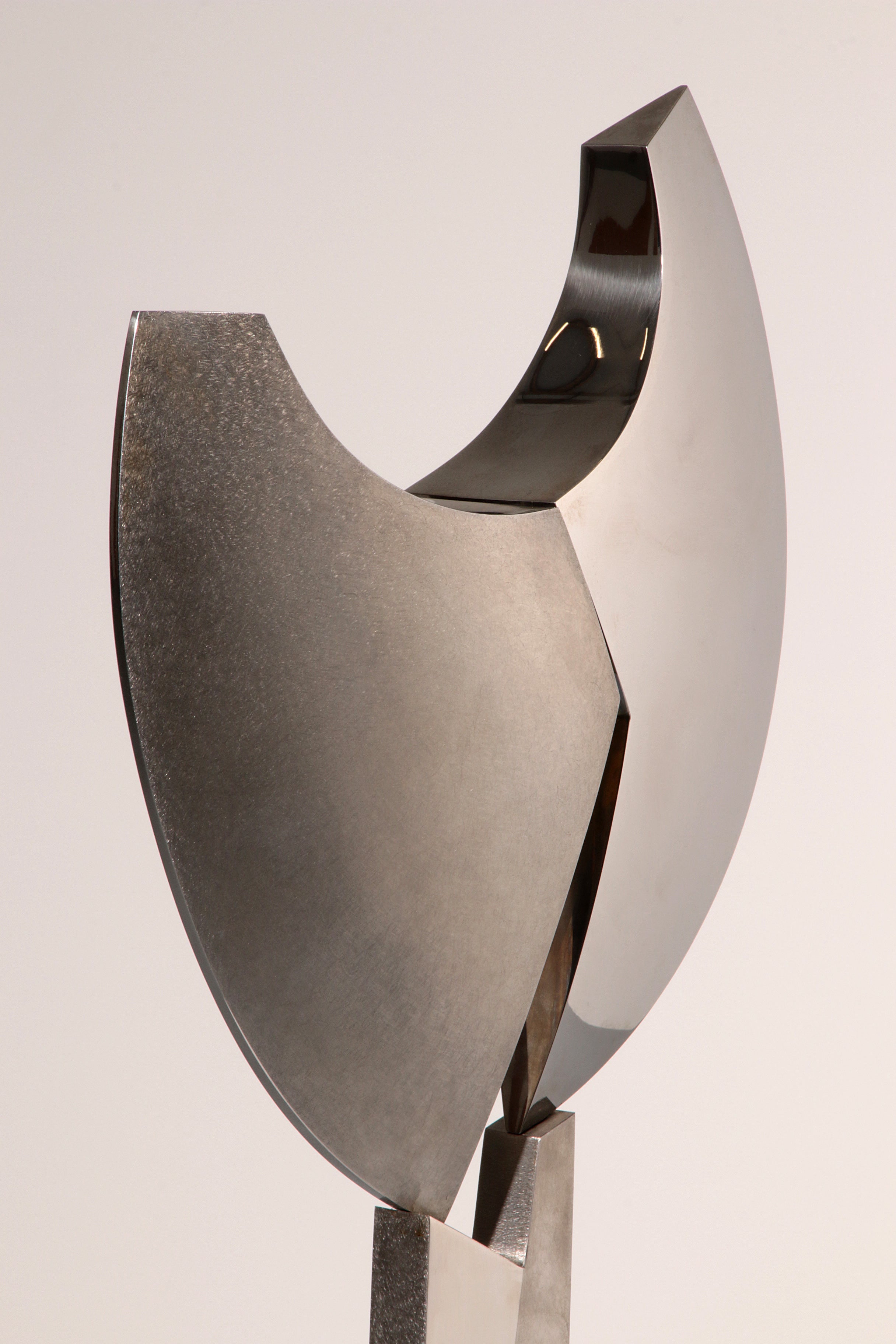 Børge Jørgensen Sculpture made of polished steel 1984 1/1