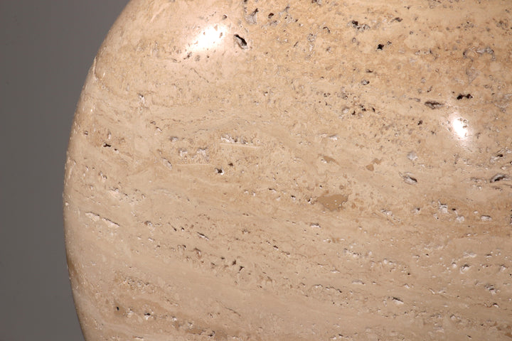 Travertine Floor Lamp by Philippe Barbier for Maison Barbier Monumental Piece 70s