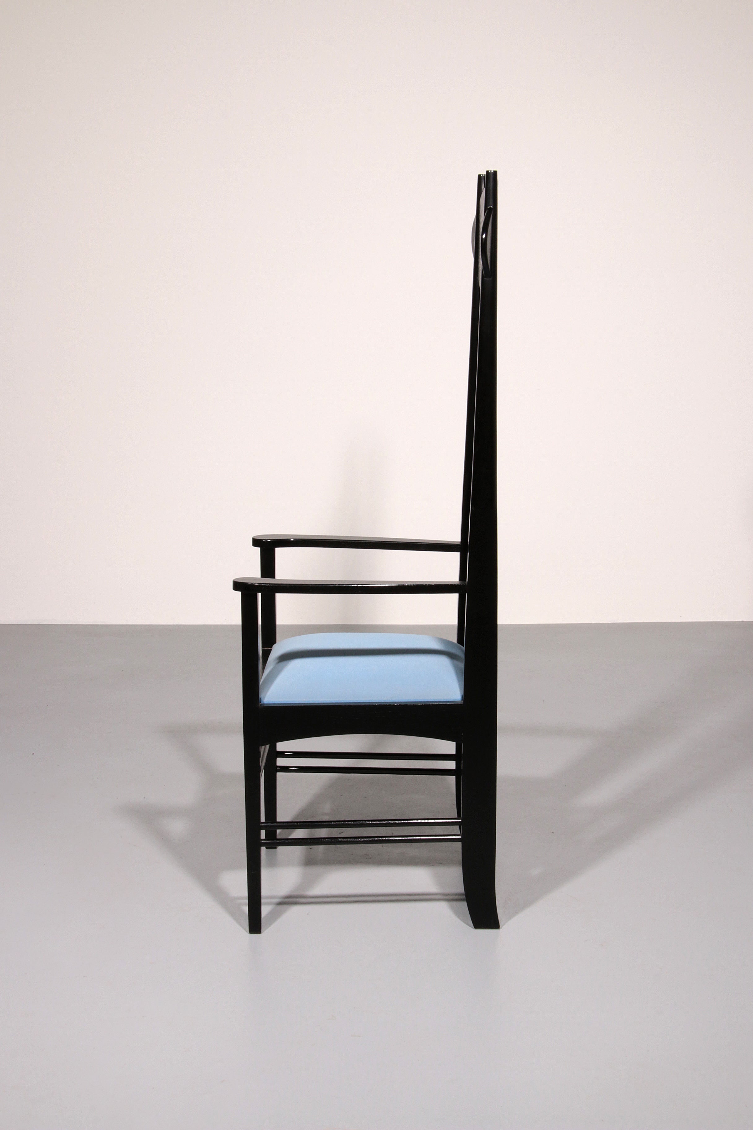 Charles Rennie Mackintosh High Back Chair Italy