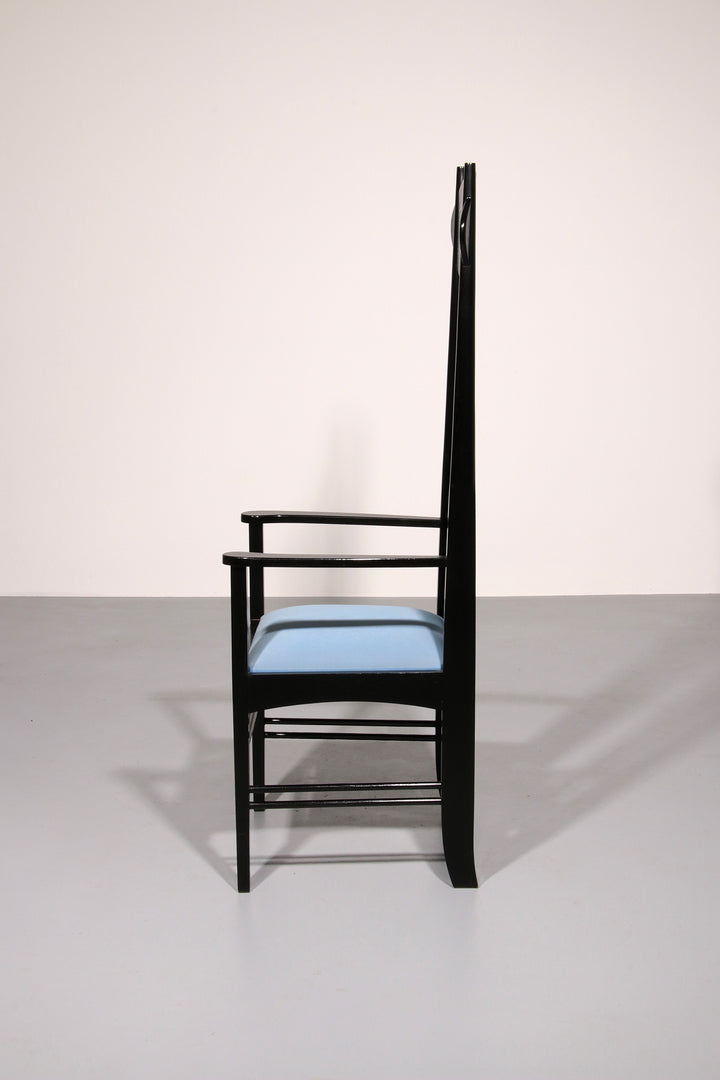 Charles Rennie Mackintosh High Back Chair Italy