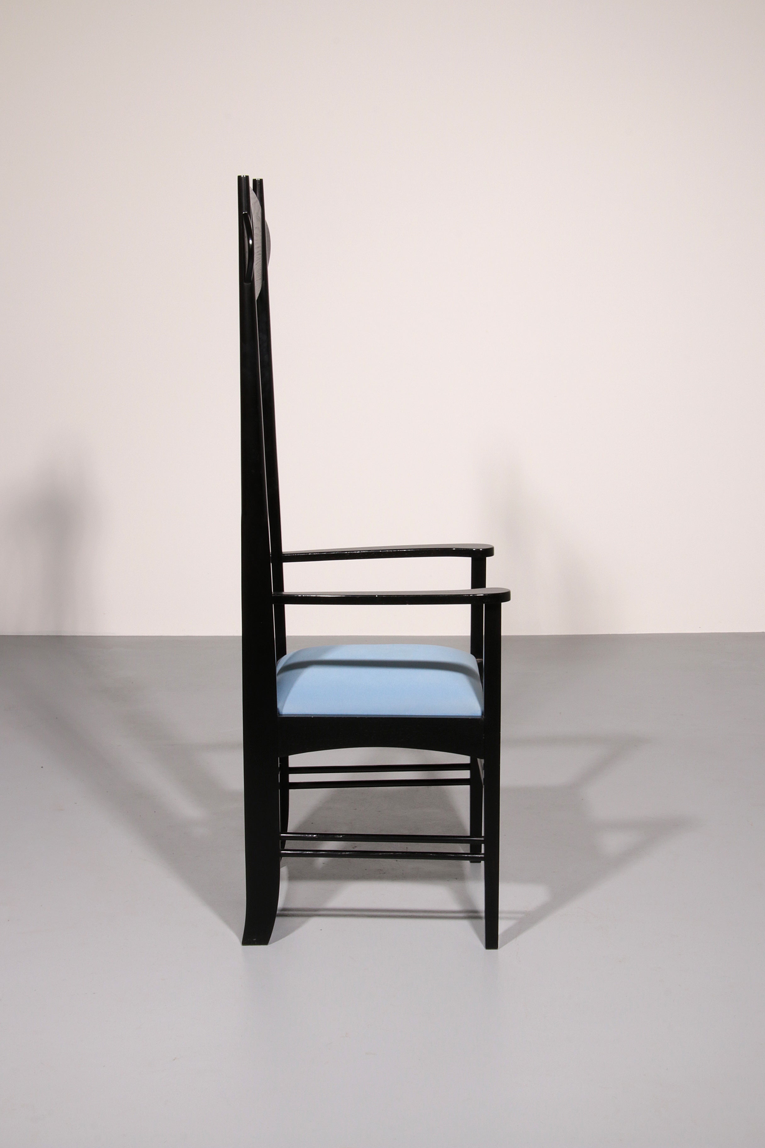 Charles Rennie Mackintosh High Back Chair Italy