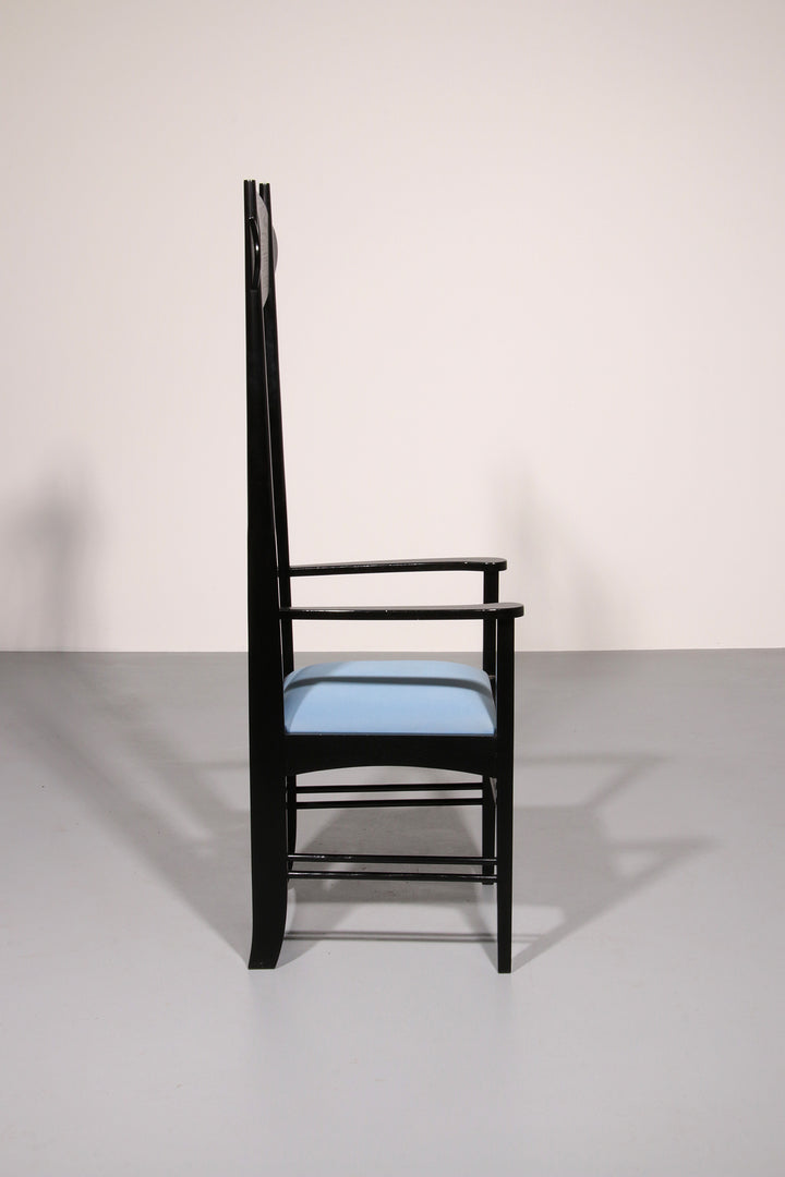 Charles Rennie Mackintosh High Back Chair Italy